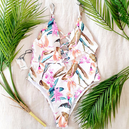 Swimwear fresh flowers